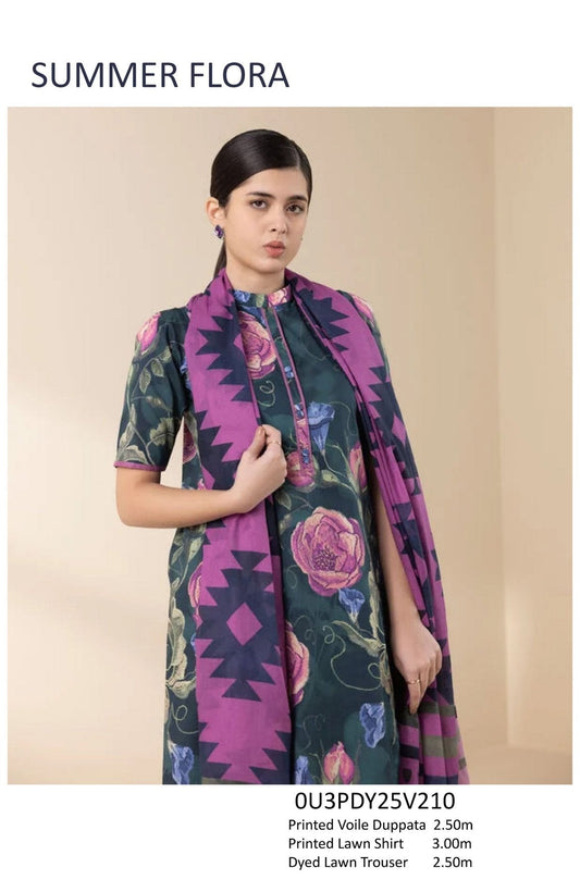 Sapphire 3-PC  Printed Lawn 10 Suits