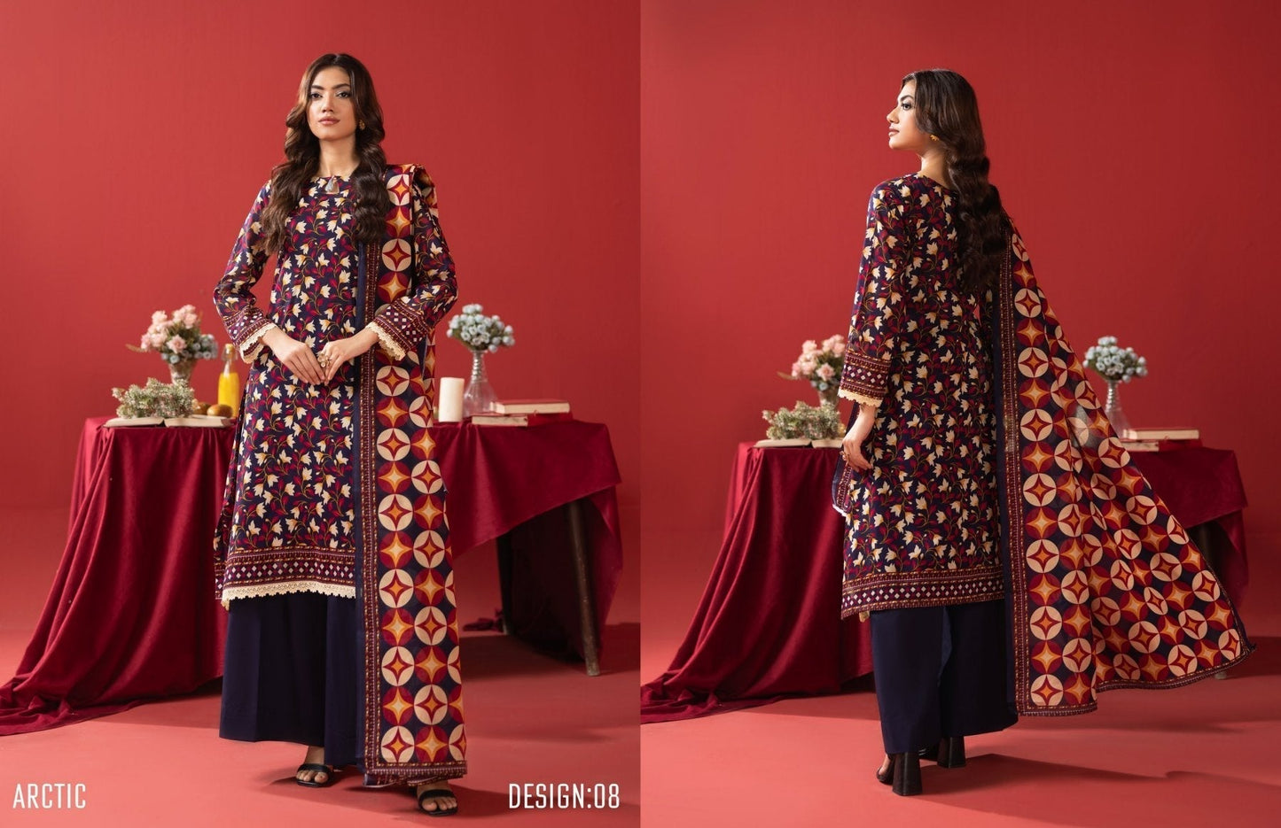 ORANG ORIGINAL BRAND 3-PC LAWN (Set -Pack Of 4 Suits )Category A Market Boy