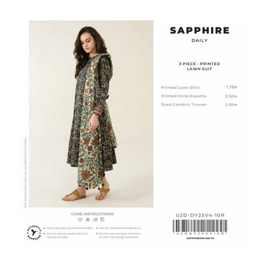 Sapphire 3PC Lawn 5 Suits A