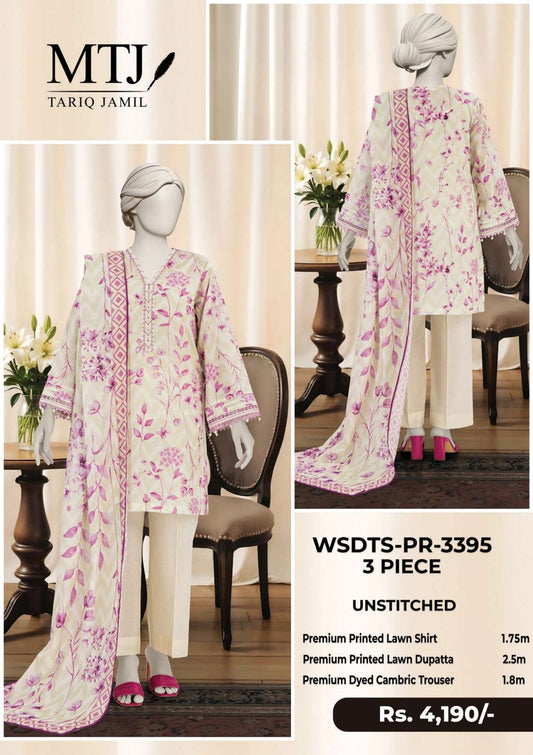 M T J  PRINTED LAWN 4-VOL                     5 Suits Category A Market Boy