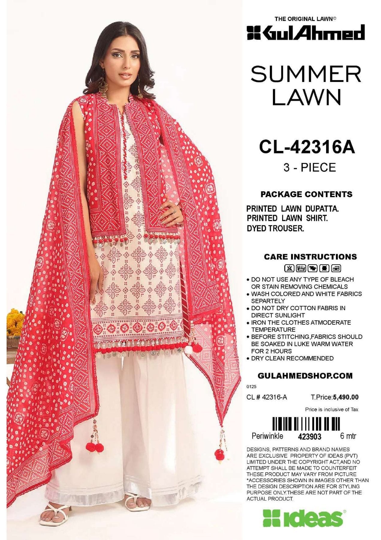 Gul Ahmed 3Pc Lawn 10 Suits