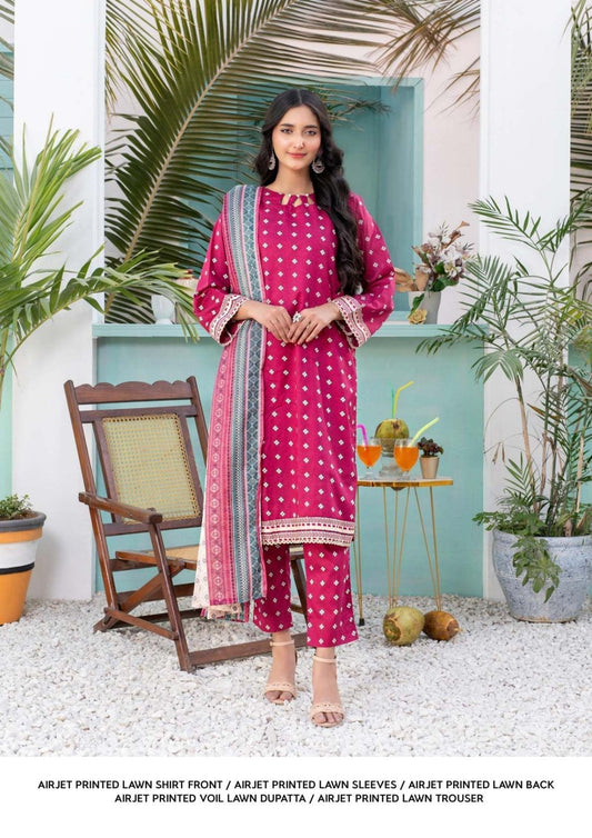 Zesh Separate Print Lawn (Set-Pack of 6 Suits)Category A Market Boy