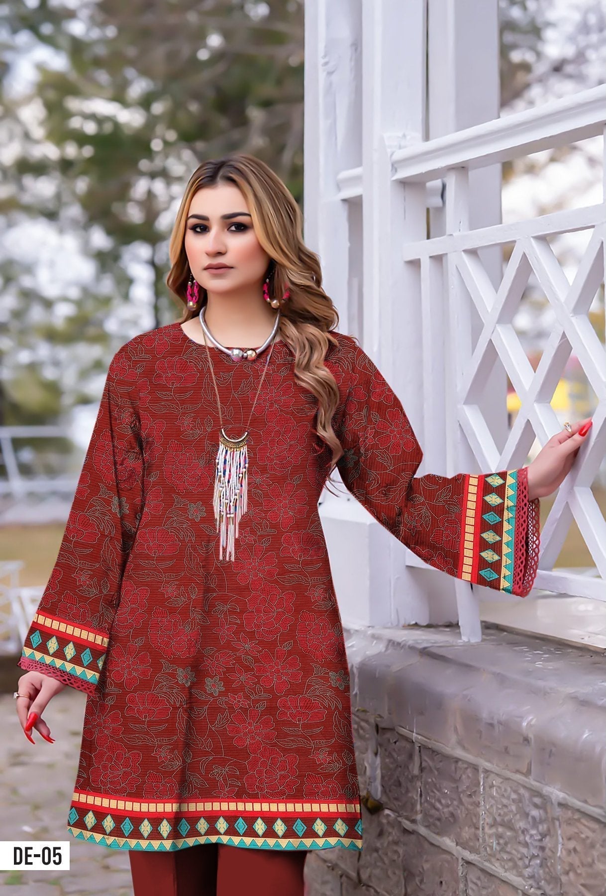 Orang Print Lawn (Set -Pack Of 4 Suits )Category B Market Boy