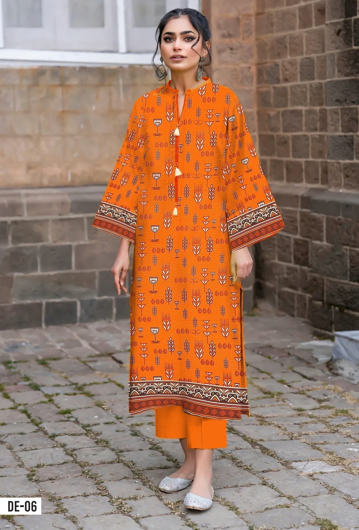 Orang Print Lawn (Set -Pack Of 4 Suits )Category A Market Boy