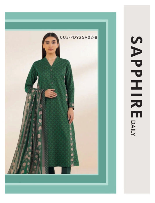 Sapphire 3-PC Vol-2 Printed Lawn  5 Suits Category A Market Boy