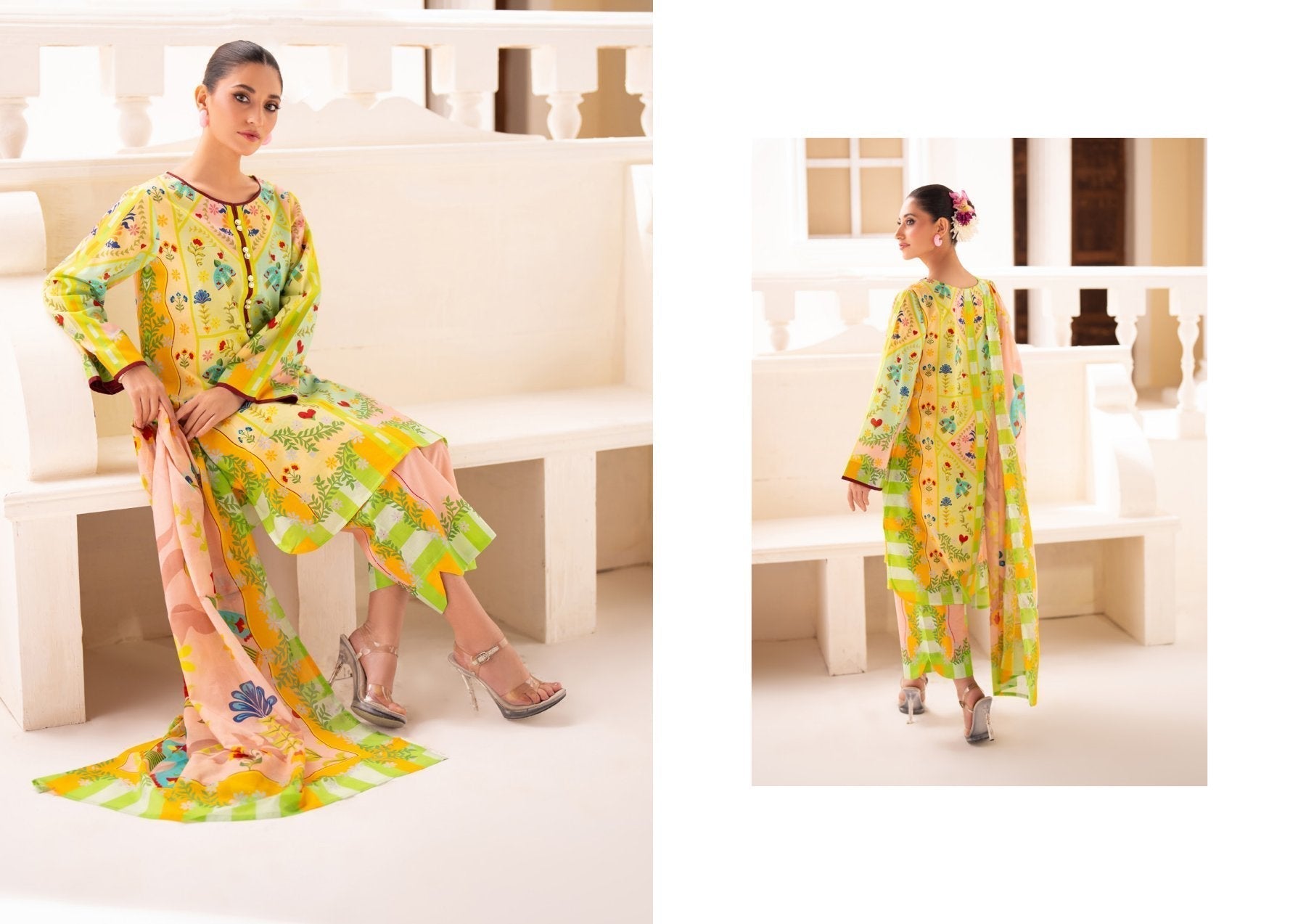 STELLA DIGITAL PRINTED LAWN (Set -Pack Of 5 Suits ) Category A Market Boy
